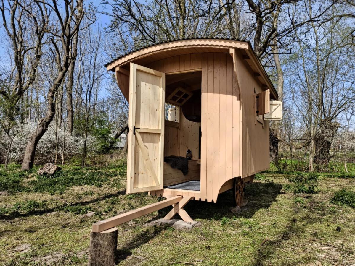 Schaeferwagen Auf Dem Biogut-Saalkow Hotel Gustow  Luaran gambar
